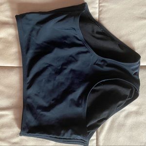 Black high waisted bikini bottom